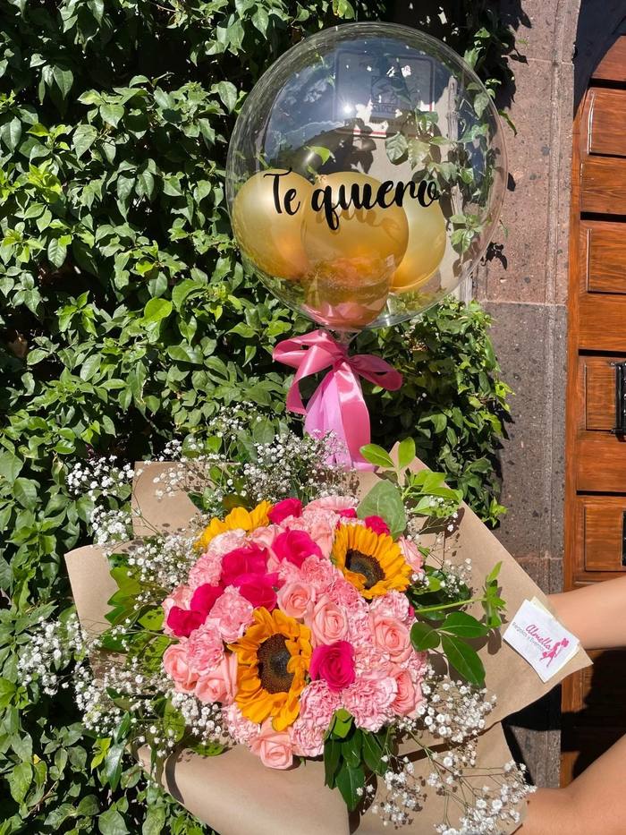 Ramo Grande Flores Mixtas y Globo