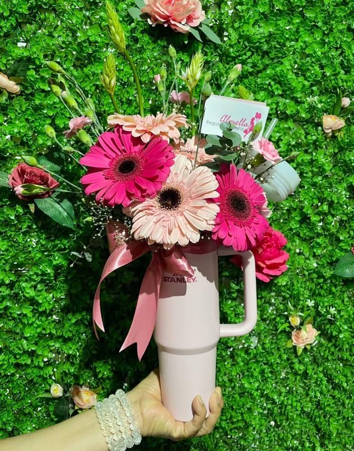 Termo con Flores
